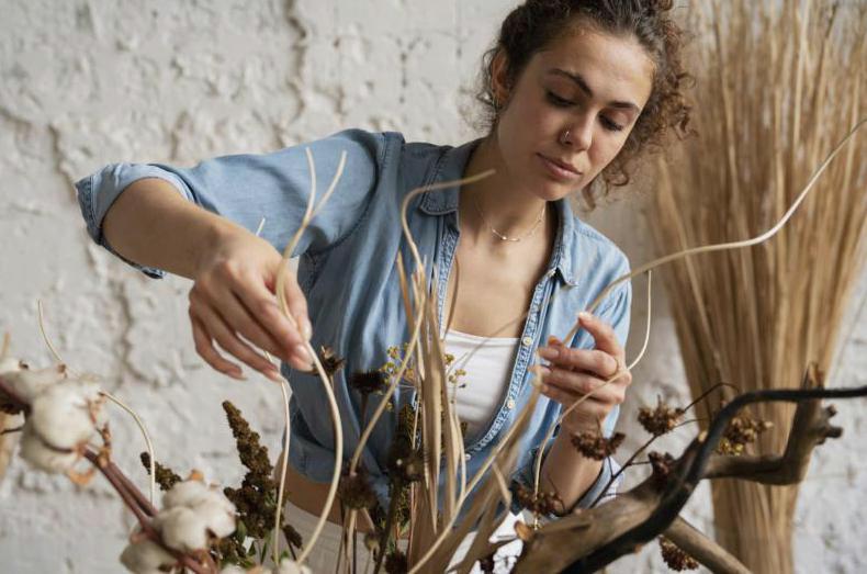 Artystka podczas pracy